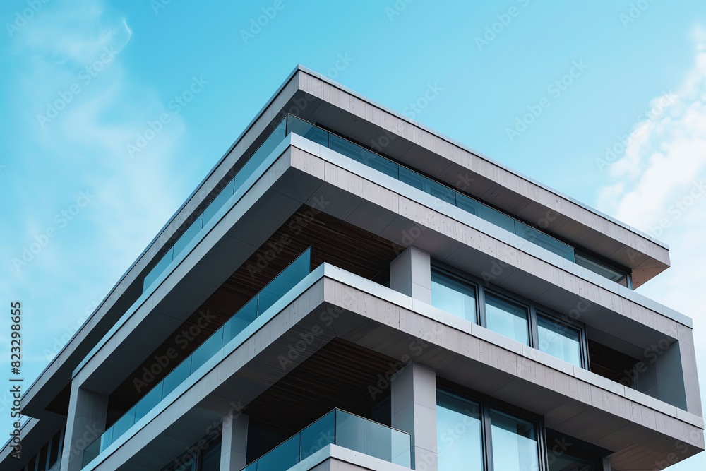 Minimalist building design with clean lines and minimal detail, perfect for a modern look Minimalist building design with clean lines and minimal detail, perfect for a modern look