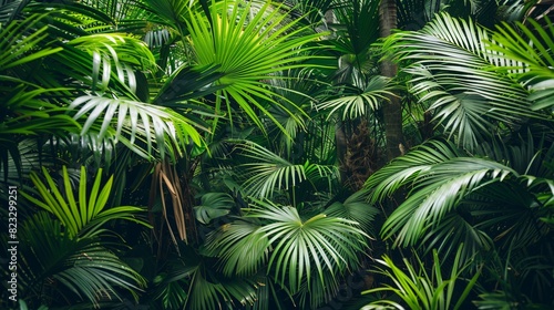  a bunch of green palm leaves