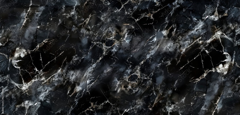 Obraz premium A high-resolution, photorealistic texture of dark grey marble for use in design projects with a focus on luxury and elegance