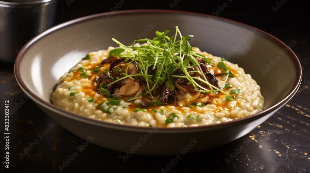 Mouthwatering generous bowl risotto Mouthwatering generous bowl risotto