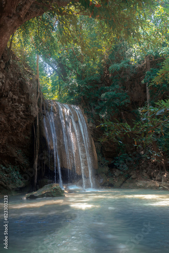 Erawan waterfall National Park Kanchanaburi Province Thailand.