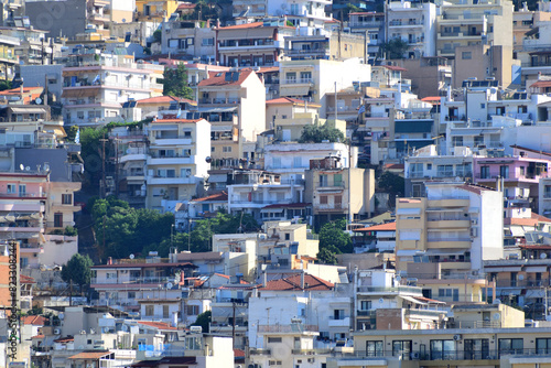 view of the town from the sea - Kavala, Greece, Aegean Sea © Constantin