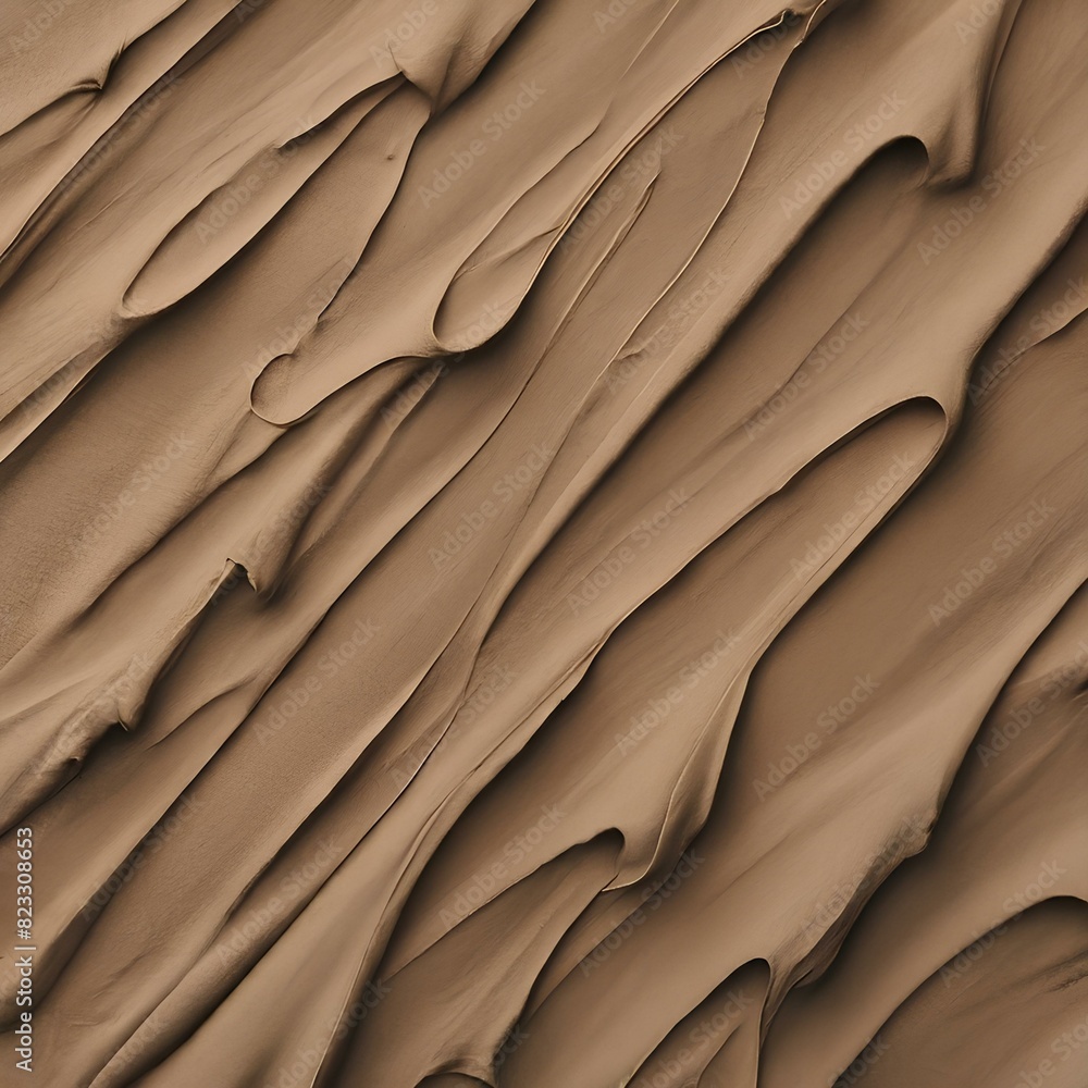 This image shows a close-up of a mud surface with smooth, elongated, flowing patterns. This image shows a close-up of a mud surface with smooth, elongated, flowing patterns.