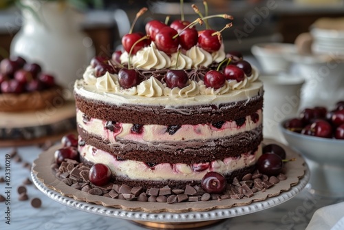 chocolate cake with cherry  Schwarlw  lder Kirschtorte from gemrany 