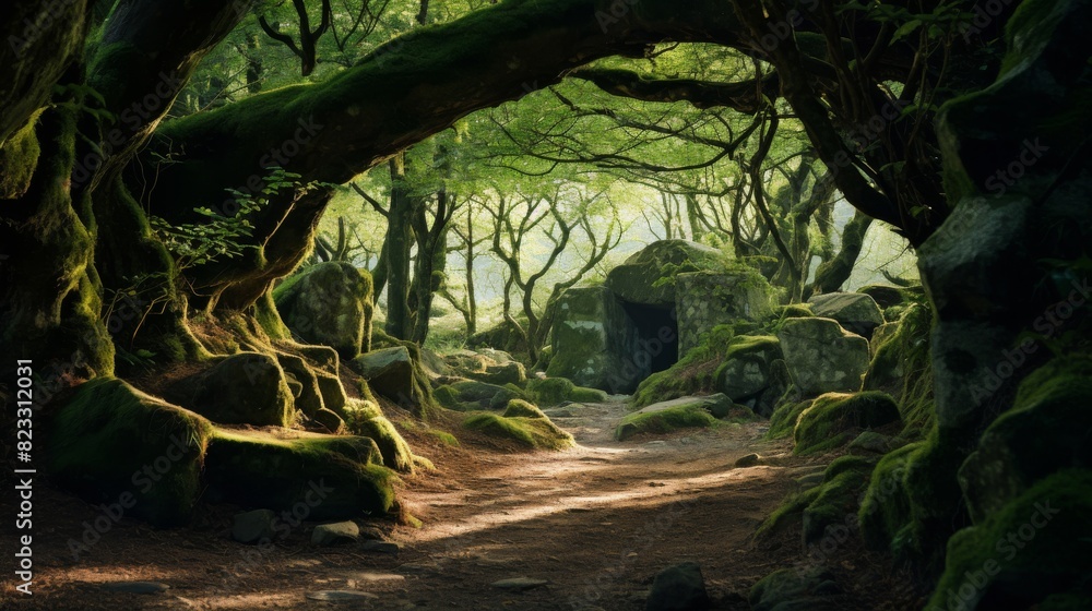 Obraz premium Magical woodland scene.