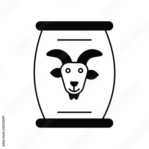 fodder icon with white background vector stock illustration