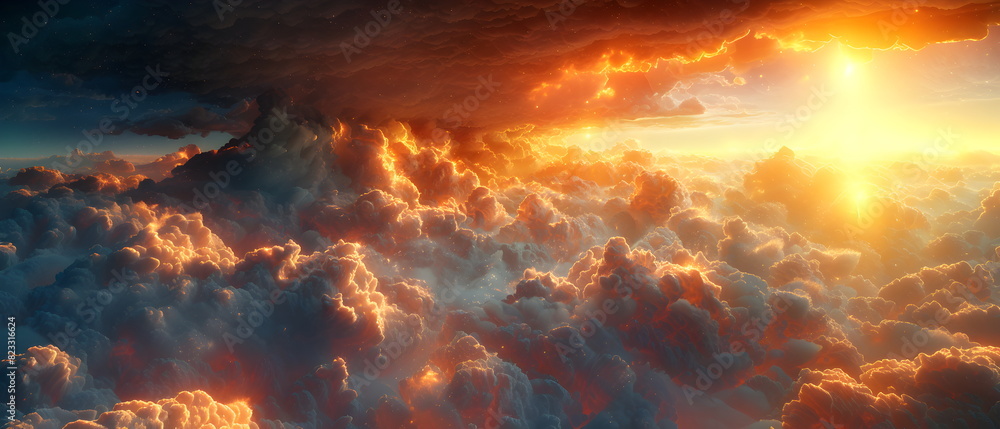 64k, 8k widescreen, 21:9, cloud skyscape, Fiery Sky and Water Blend, A captivating scene merging of fire and water against a backdrop of azure sky and billowing clouds, evoking a mesmerized nature 64k, 8k widescreen, 21:9, cloud skyscape, Fiery Sky and Water Blend, A captivating scene merging of fire and water against a backdrop of azure sky and billowing clouds, evoking a mesmerized nature