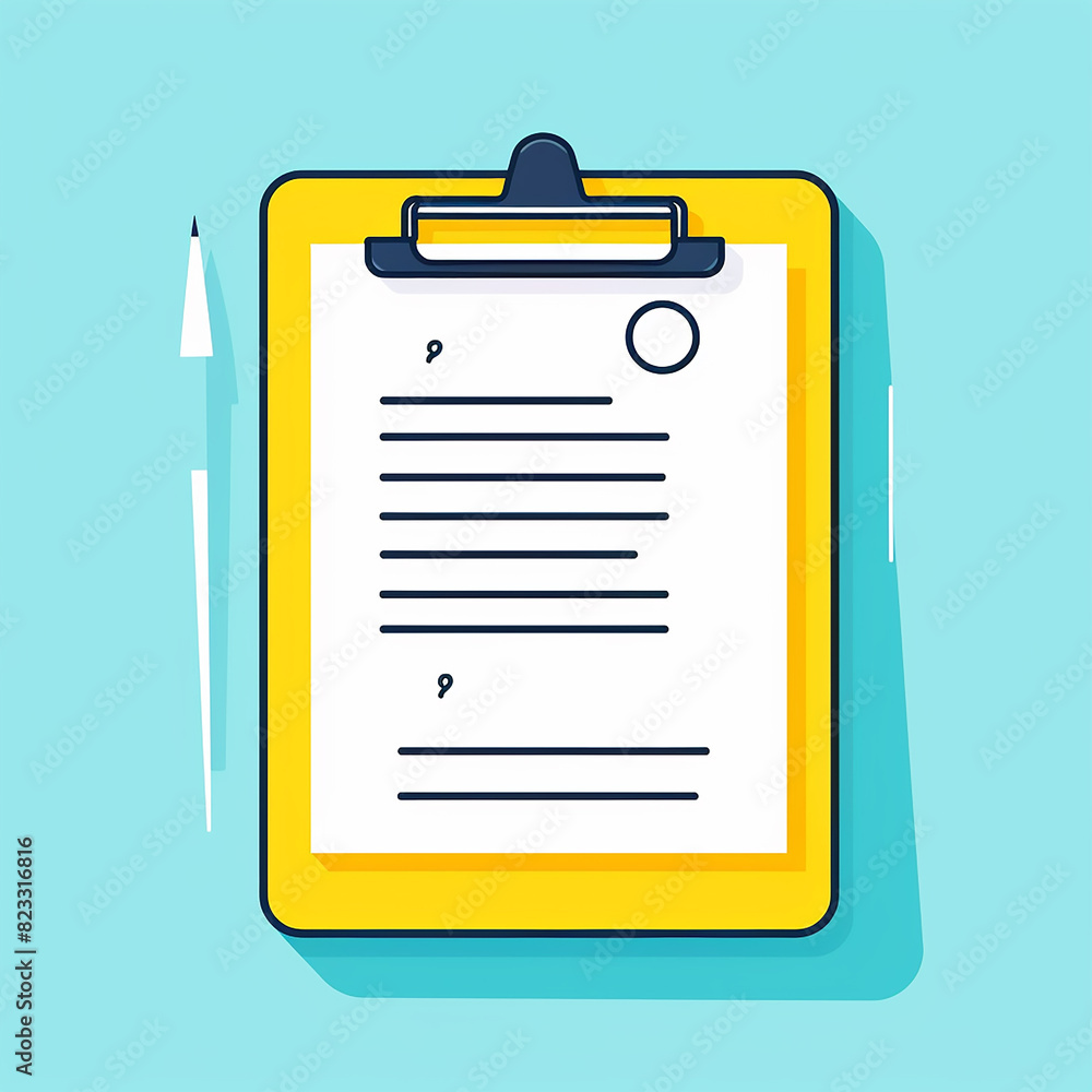 Exam_Pad_Modern_Line_Icon_Vector_Line_Art_CuteIcon_De Exam_Pad_Modern_Line_Icon_Vector_Line_Art_CuteIcon_De