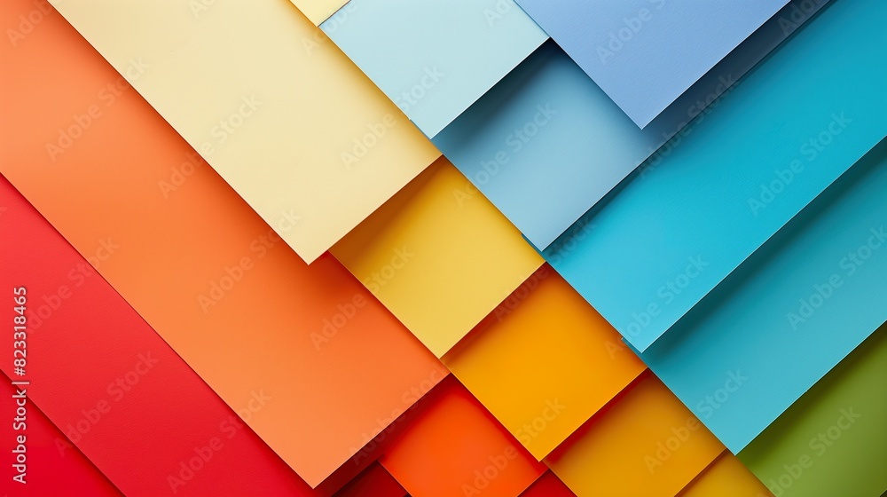 Colorful Overlapping Paper Layers - ai generative Colorful Overlapping Paper Layers - ai generative