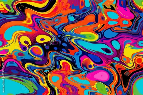 Seamless psychedelic pattern