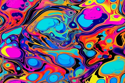 Seamless psychedelic pattern
