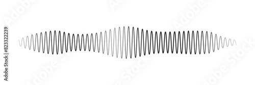 Sound waves vector illustration design template
