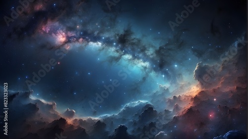 The universe's night sky is made up of galaxies, nebulae, and stars.
