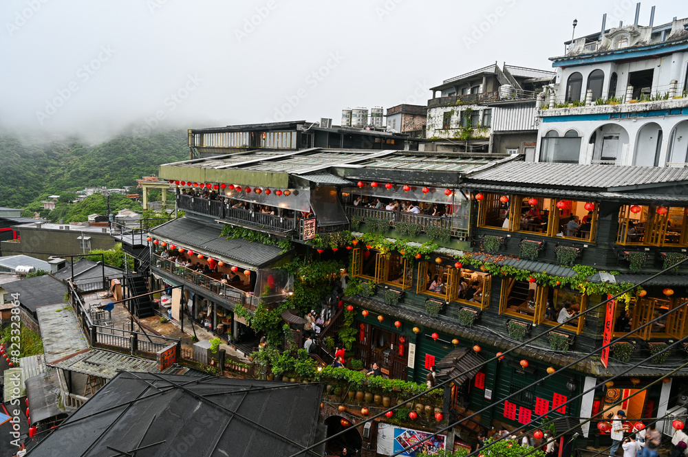 Fototapeta premium 台湾の霧の九份