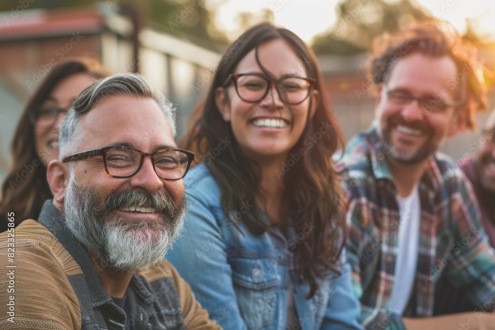 Group of friends having fun together at a rooftop party - Cheerful people bonding outdoors Group of friends having fun together at a rooftop party - Cheerful people bonding outdoors