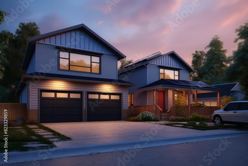3d rendering of house model for real estate 