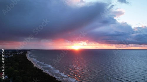 Baltic Sea and magical forests in Poland. photo