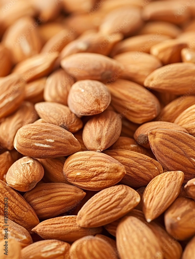 Pile of Almonds on a white background. Pile of Almonds on a white background.
