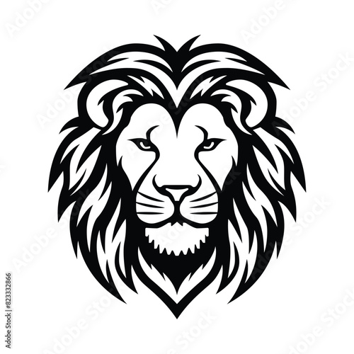 Lion head illustration lion face vector