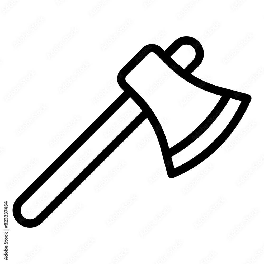 Axe Icon in Line Style Axe Icon in Line Style