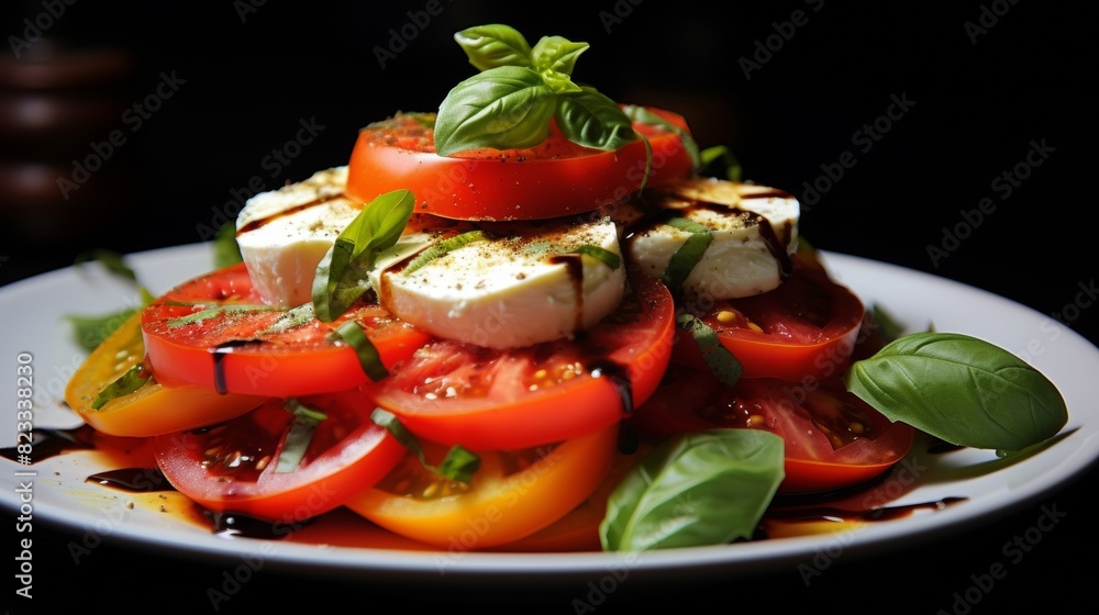 Vibrant and enticing caprese salad Vibrant and enticing caprese salad