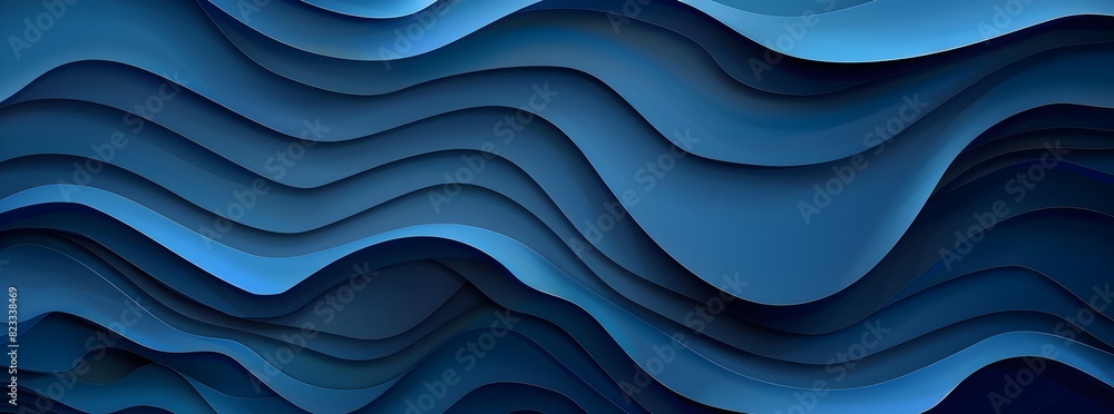Abstract blue background with paper cut waves
Abstract blue background with paper cut waves