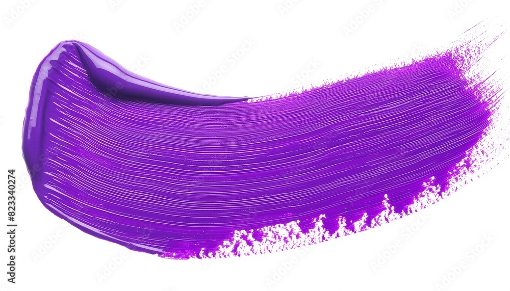 Vibrant purple brush stroke isolated on white Vibrant purple brush stroke isolated on white