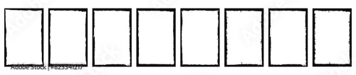 Grunge frame collecton. Grounge border set. Vector Graphic Elements Collection