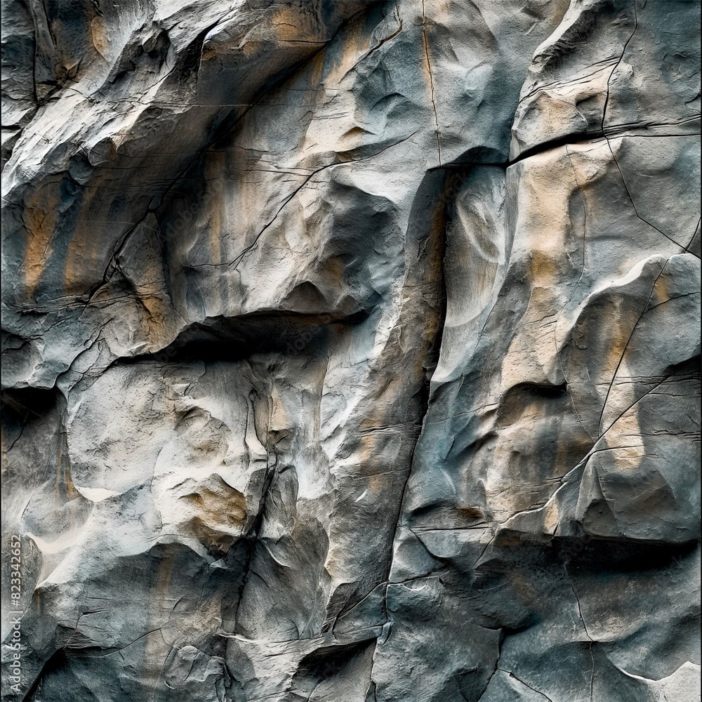 The texture of the rocks in the cliff The texture of the rocks in the cliff