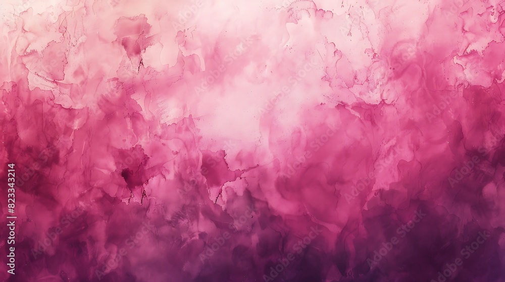 Fototapeta premium abstract, illustration, background, textured, design, bright, pattern, paint, vector, pink background, pink color, colours, horizontal, art, blank, grunge, no people, soft, watercolor, copy space, lig