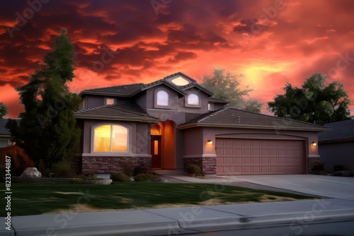3d rendering of house model for real estate 
