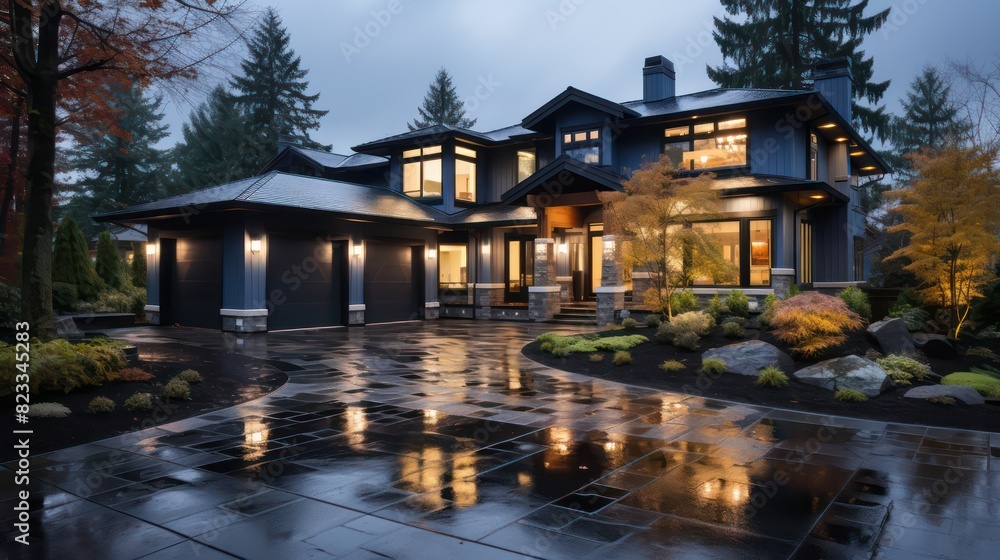 Fototapeta premium 3d rendering of house model for real estate 