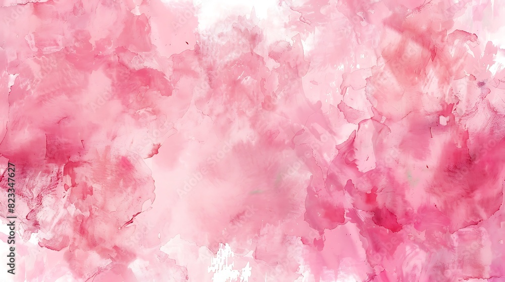 Fototapeta premium abstract, illustration, background, textured, design, bright, pattern, paint, vector, pink background, pink color, colours, horizontal, art, blank, grunge, no people, soft, watercolor, copy space, lig