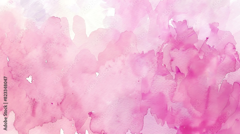 Fototapeta premium abstract, illustration, background, textured, design, bright, pattern, paint, vector, pink background, pink color, colours, horizontal, art, blank, grunge, no people, soft, watercolor, copy space, lig