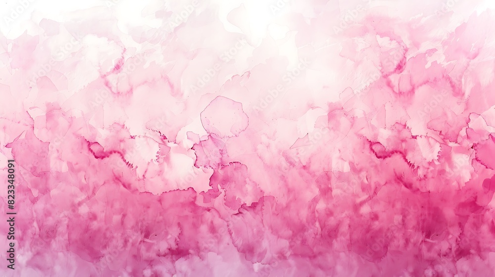Fototapeta premium abstract, illustration, background, textured, design, bright, pattern, paint, vector, pink background, pink color, colours, horizontal, art, blank, grunge, no people, soft, watercolor, copy space, lig