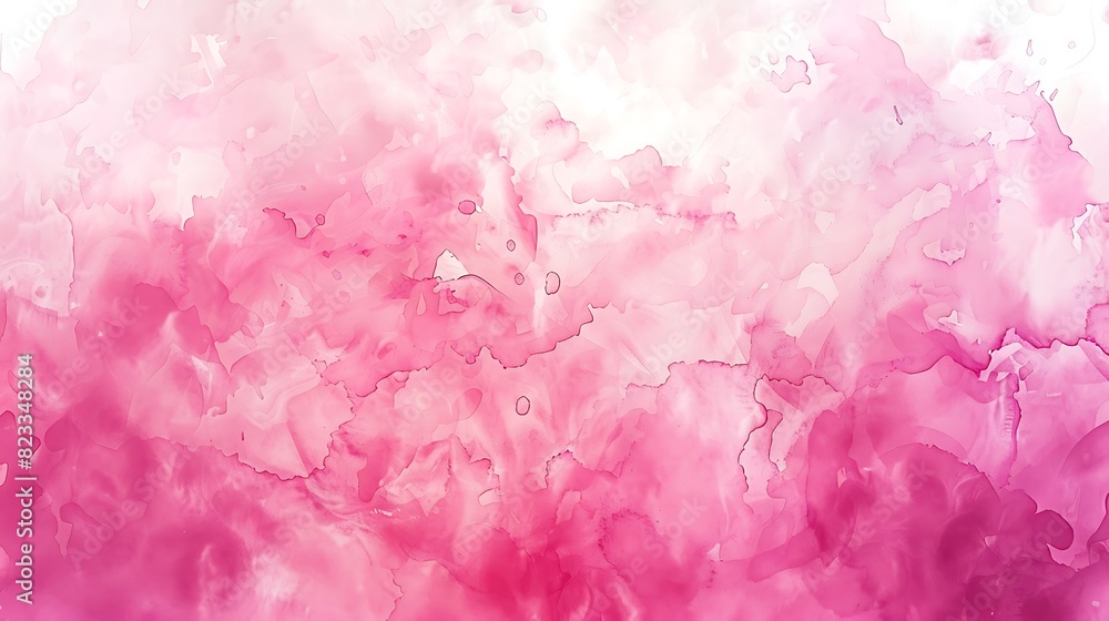 Fototapeta premium illustration, background, textured, design, bright, pattern, paint, vector, pink background, pink color, colours, horizontal, art, blank, grunge, no people, soft, watercolor, copy space, lig