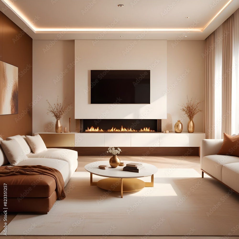 white and gold theme interior modern minimalism photo realism white and gold theme interior modern minimalism photo realism
