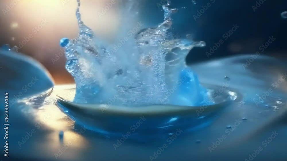 water splashes water splashes