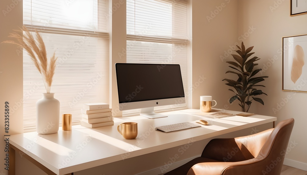 white and gold theme interior modern minimalism photo realism white and gold theme interior modern minimalism photo realism