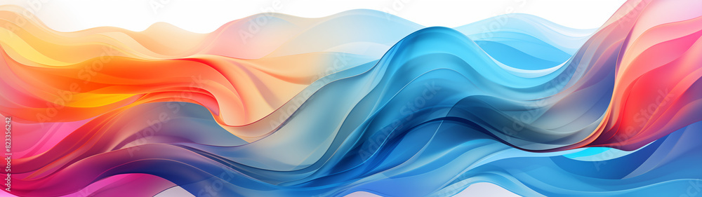 Dynamic Abstract Fluid Waves - Multicolor Dynamic Abstract Fluid Waves - Multicolor