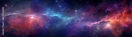 Colorful Cosmic Nebula in the Deep Space © heroimage.io