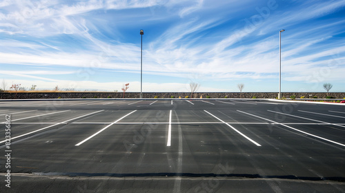 empty parking lot