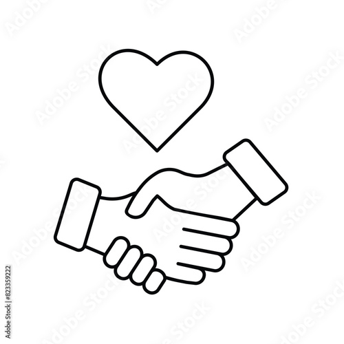 forgiveness icon with white background vector stock illustration