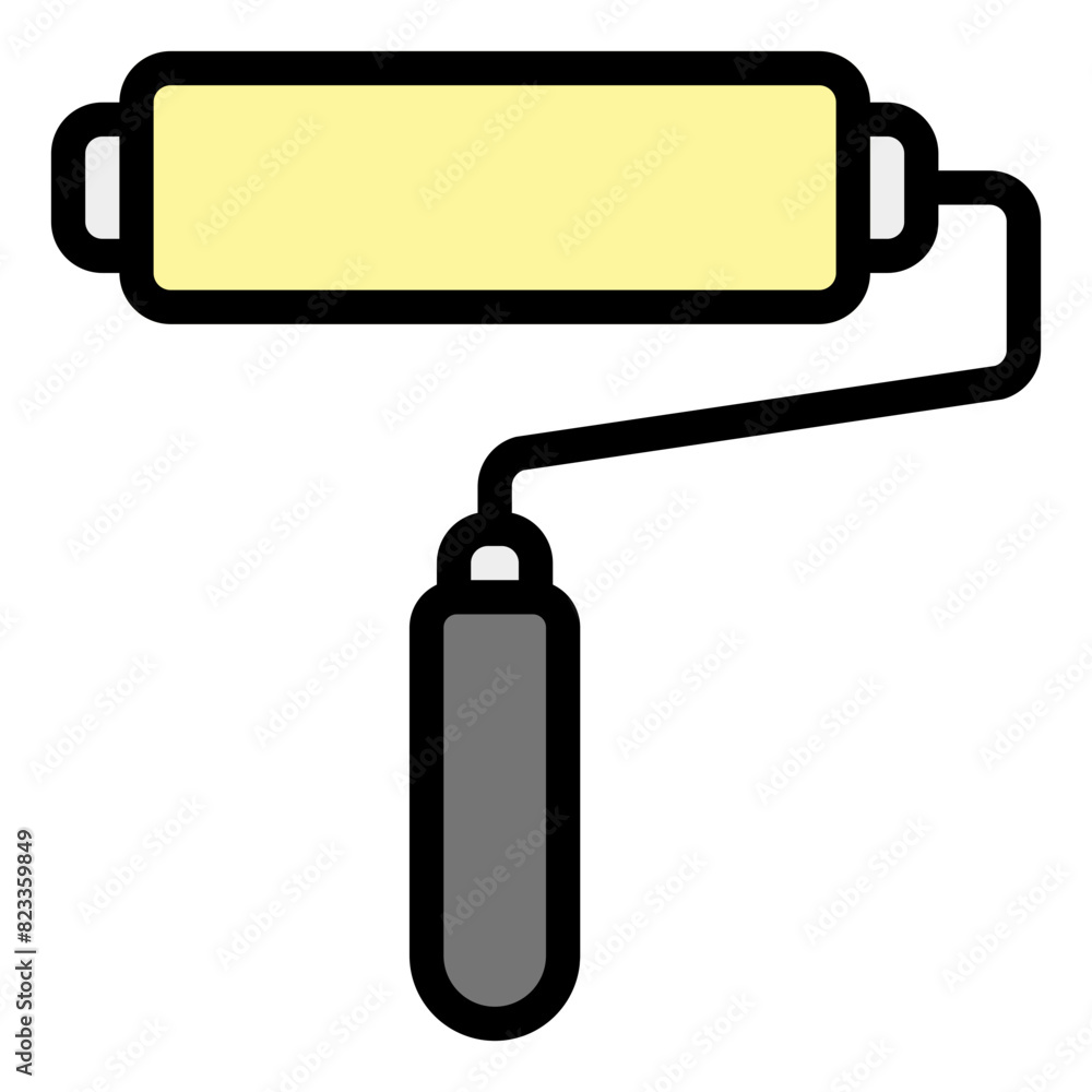 Paint Icon in Filled Line Style Paint Icon in Filled Line Style