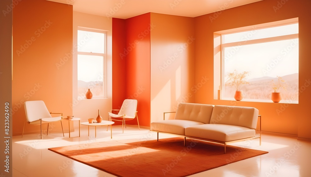 white and gold theme interior modern minimalism photo realism white and gold theme interior modern minimalism photo realism