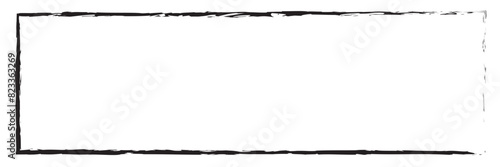 vector grunge black frame with white background for your text