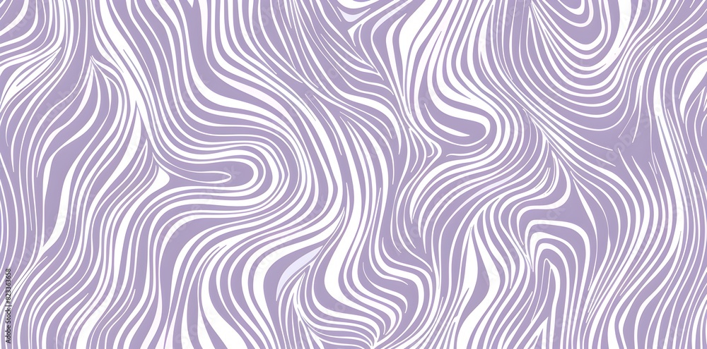 Seamless pattern with lines and curves in a retro style on a light purple background
Seamless pattern with lines and curves in a retro style on a light purple background