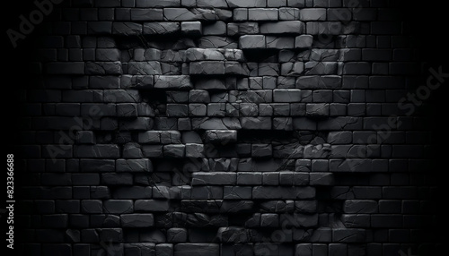 Dark Blue Bricks  Walls