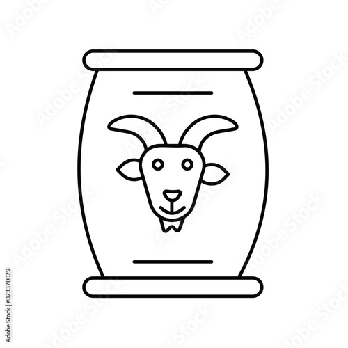 fodder icon with white background vector stock illustration