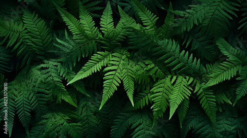 This photo showcases a detailed view of a vibrant green plant  featuring an array of numerous leaves.